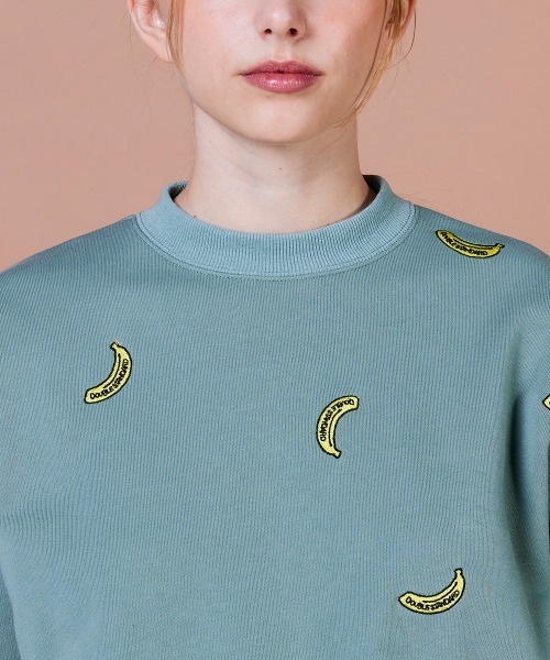 セール】バナナ刺繍スウェット（Tシャツ/カットソー）｜DOUBLE 