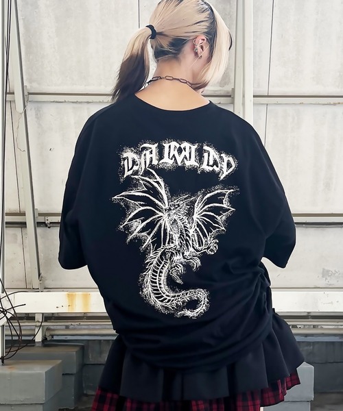 切替スリーブTシャツ（ディセット） セール】【DARRDY/ダーディー】家庭科ドラゴン/平成男児オーバー