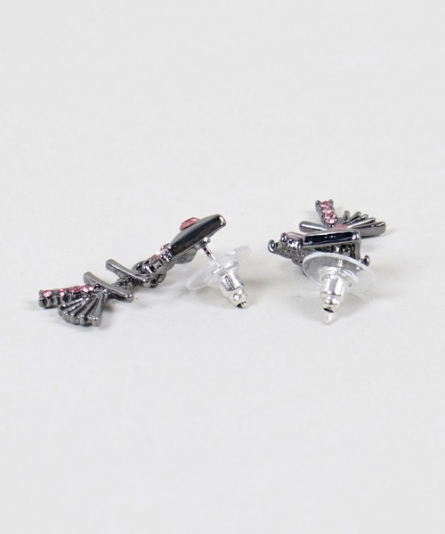 メタルピアス/フィッシュボーン/魚の骨（ピアス（両耳用