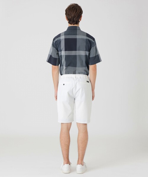 BLACK LABEL CRESTBRIDGE（ブラックレーベル・クレストブリッジ）の「コードレーンイージーショートパンツ（その他パンツ・メンズ・オフホワイト/ネイビー・S/M/L/XL）」の5枚目の写真