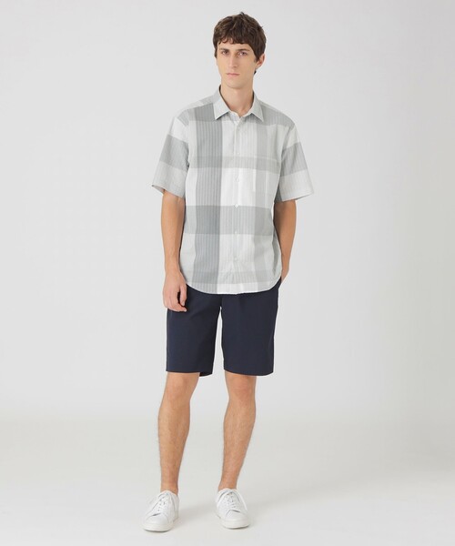 BLACK LABEL CRESTBRIDGE（ブラックレーベル・クレストブリッジ）の「コードレーンイージーショートパンツ（その他パンツ・メンズ・オフホワイト/ネイビー・S/M/L/XL）」の12枚目の写真