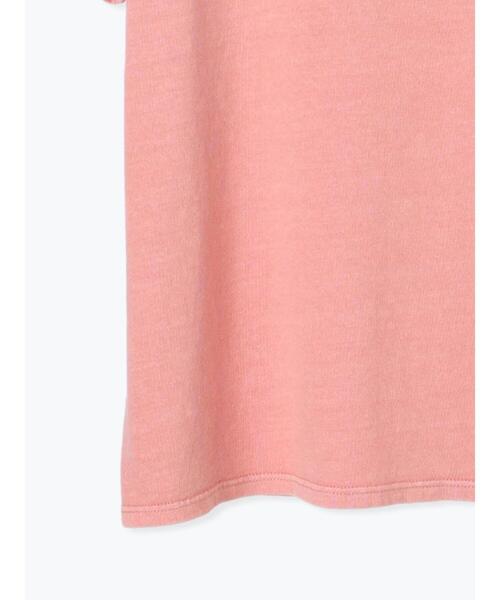 Te chichi TERRASSE(テチチテラス)の「ピグメント加工ボートネックTシャツ(Tシャツ/カットソー・レディース・ピンク/オフホワイト/チャコールグレー・F)」の6枚目の写真