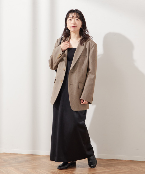 journal standard L'essage(ジャーナルスタンダードレサージュ)の「サテンタンクワンピース(ワンピース・レディース・ブラック/ブラウン・FREE)」の20枚目の写真