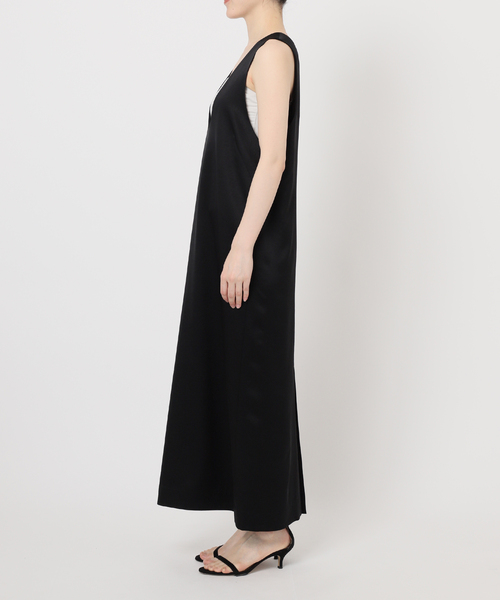 journal standard L'essage(ジャーナルスタンダードレサージュ)の「サテンタンクワンピース(ワンピース・レディース・ブラック/ブラウン・FREE)」の8枚目の写真