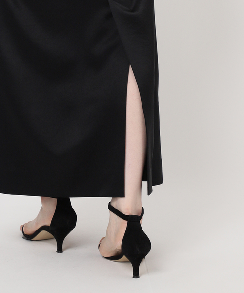 journal standard L'essage(ジャーナルスタンダードレサージュ)の「サテンタンクワンピース(ワンピース・レディース・ブラック/ブラウン・FREE)」の13枚目の写真