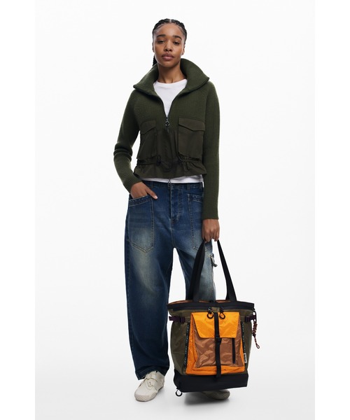 Desigual(デシグアル)の「モジュラーナイロンコンバーチブルバックパック(バックパック/リュック・レディース・グリーン・FREE)」の5枚目の写真