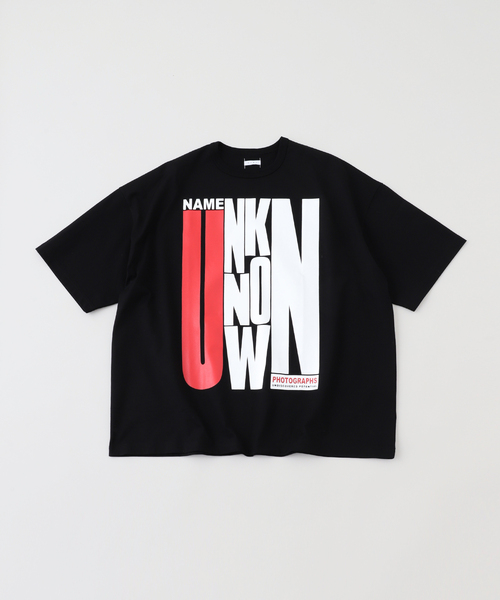 Name.(ネーム)の「Name./ネームSILKETE COTTON BIG TEE UNKNOWN(Tシャツ/カットソー・メンズ・ホワイト/ブラック・1)」の2枚目の写真