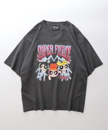 FUNALIVE | Powerpuff Girls パワーパフガールズ ピグメントWASH オーバーサイズTシャツ(Tシャツ/カットソー)