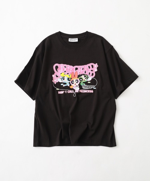 FUNALIVE(ファンアライブ)の「Powerpuff Girls パワーパフガールズ ピグメントWASH/プリント オーバーサイズTシャツ(Tシャツ/カットソー・メンズ・ブラック系4/ブラック系3/ブラック系2/ブラック系1/ホワイト系その他2/ホワイト系その他4/ブラック系その他2/ブラック系その他3/ホワイト系その他3/ホワイト系その他/ブラック系その他4/ブラック系その他・L/M/MEDIUM/LARGE)」の6枚目の写真