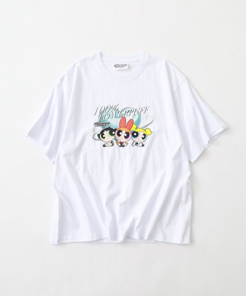 FUNALIVE(ファンアライブ)の「Powerpuff Girls パワーパフガールズ ピグメントWASH/プリント オーバーサイズTシャツ(Tシャツ/カットソー・メンズ・ブラック系4/ブラック系3/ブラック系2/ブラック系1/ホワイト系その他2/ホワイト系その他4/ブラック系その他2/ブラック系その他3/ホワイト系その他3/ホワイト系その他/ブラック系その他4/ブラック系その他・L/M/MEDIUM/LARGE)」の4枚目の写真