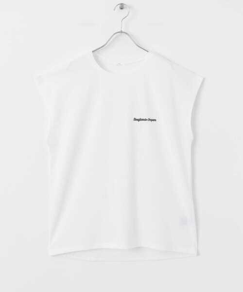 ITEMS URBANRESEARCH（アイテムズ アーバンリサーチ）の「刺繍フレンチTシャツ（Tシャツ/カットソー・レディース・ダークブラウン/ホワイト/ライトベージュ・FREE）」の11枚目の写真