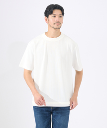 【レイヤード】ストライプ ジャガード 半袖Tシャツ