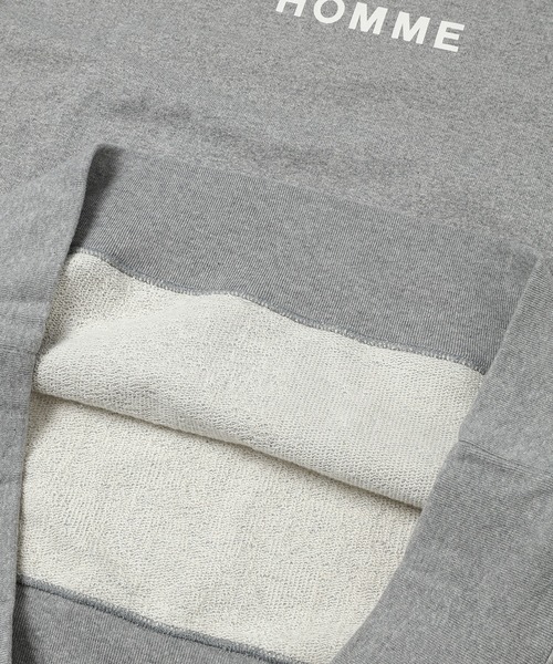 COMME des GARCONS HOMME（コム デ ギャルソン・オム）の「HOMME SWEAT FOODY（パーカー・メンズ・ブラック/トップグレー・L/XL/M/S）」の3枚目の写真