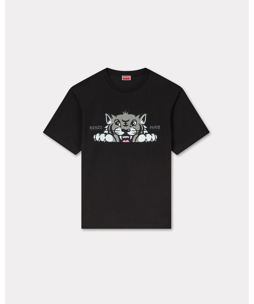KENZO（ケンゾー）の「'KENZO Happy Tiger' エンブロイド コットン Tシャツ（Tシャツ/カットソー・メンズ・ブラック系その他5・MEDIUM/LARGE/X-LARGE/X-SMALL/SMALL）」の6枚目の写真