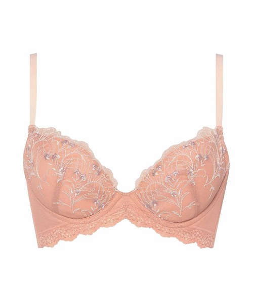 AMOSTYLE BY Triumph（アモスタイルバイトリンプ）の「脇高ブラ ブラ＆ショーツセット ボタニカルモザイク【C,Dカップ】 AMST1529 WHU + Hikini JX（ブラ&ショーツ・レディース・ベージュ/グリーン/ホワイト/ピンク・C65/C70/C75/D65/D70/D75）」の6枚目の写真