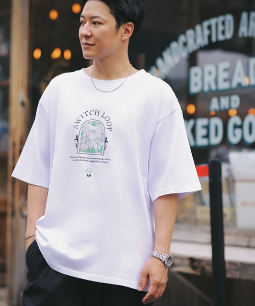 ZOZOTOWN限定】【Switch Loop】Organic cotton HALF SLEEVE TEE