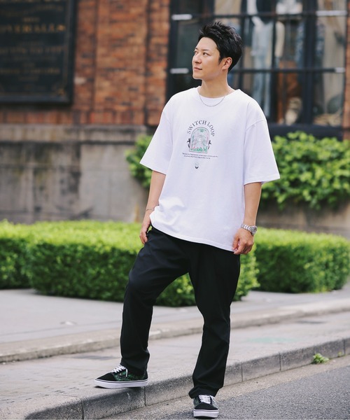 ZOZOTOWN限定】【Switch Loop】Organic cotton HALF SLEEVE TEE