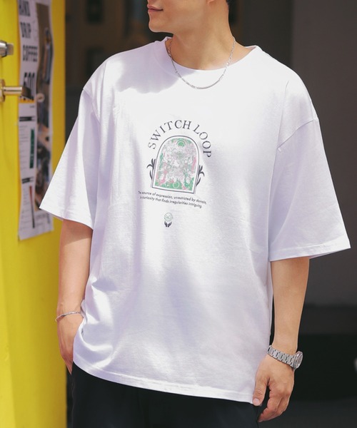 ZOZOTOWN限定】【Switch Loop】Organic cotton HALF SLEEVE TEE