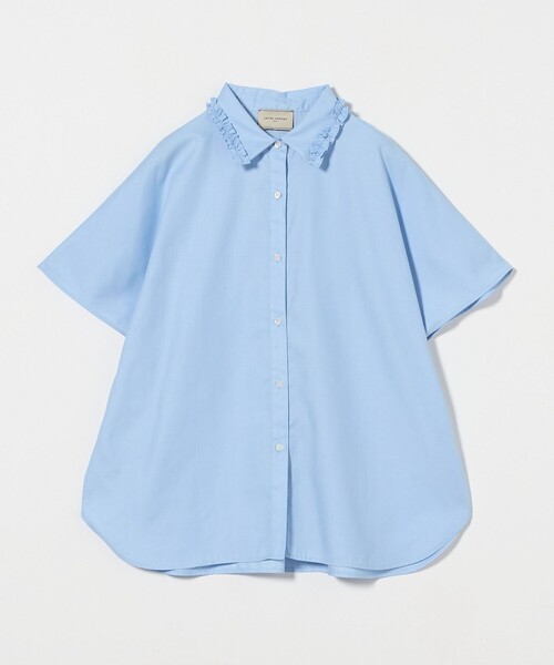 新品 ユナイテッドアローズ ミニフリル シャツ ネイビー 半袖 UNITED ARROWS｜ミニフリル シャツ | Rakuten Fashion(楽天