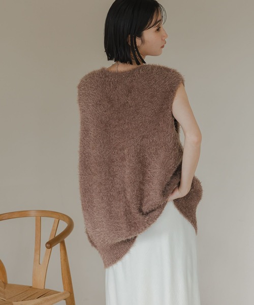 LOWRYS FARM(ローリーズファーム)の「シャギーZIPベスト 579528(ベスト・レディース・ブラウン/アイボリー/グレー・FREE)」の19枚目の写真