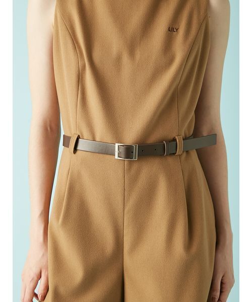 ベルト付きミニロンパース（つなぎ/オールインワン）｜LILY