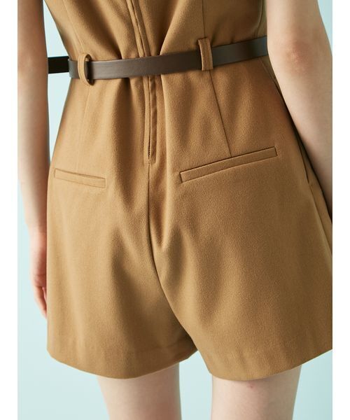 LILY BROWN（リリーブラウン）の「ベルト付きミニロンパース（つなぎ