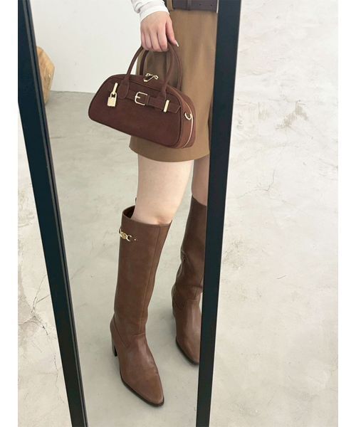 ベルト付きミニロンパース（つなぎ/オールインワン）｜LILY