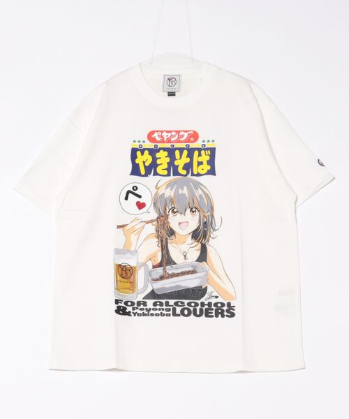 ペヤングやきそば YOIDOREコラボTシャツ 白Mサイズ セール】【YOIDORE】ペヤングコラボ どれみ Tシャツ ユニセックス（T