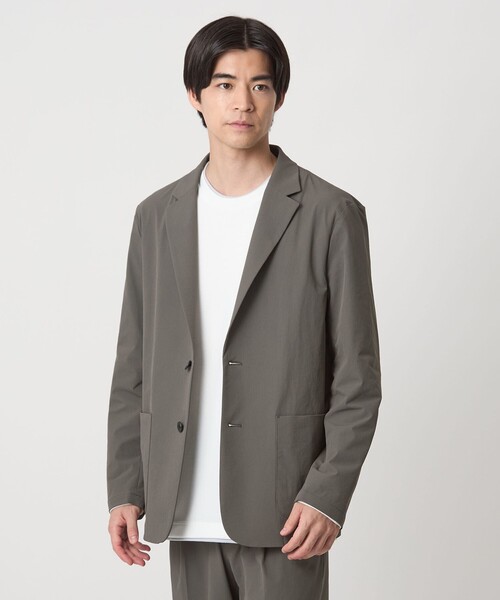 MARK & LONA ナイロンセットアップ　撥水　2way ネイビー 360°キレイ 2Wayストレッチ ベスト 紺 セットアップ着用可【AOKI