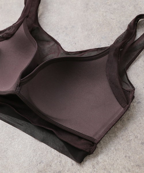 IENA(イエナ)の「NICENICE MOMENT/ナイスナイスモーメント MESH BRA TANK NNM3-25SS-012(その他アンダーウェア/インナー・レディース・ブラック/ブラウン・X-SMALL)」の7枚目の写真
