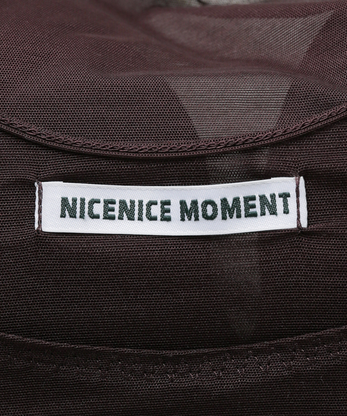 IENA(イエナ)の「NICENICE MOMENT/ナイスナイスモーメント MESH BRA TANK NNM3-25SS-012(その他アンダーウェア/インナー・レディース・ブラック/ブラウン・X-SMALL)」の8枚目の写真