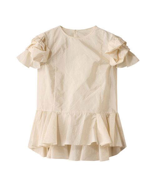 DESIGNWORKS(デザインワークス)の「袖リボンブラウス(シャツ/ブラウス・レディース・グリーン/オフホワイト・38)」の21枚目の写真