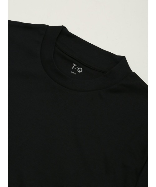 TAKA-Q(タカキュー)の「【綿100% ストレッチ】タカキュー スロープネック半袖Tシャツ(Tシャツ/カットソー・メンズ・ホワイト/ブラック・MEDIUM/LARGE/X-LARGE/S)」の10枚目の写真