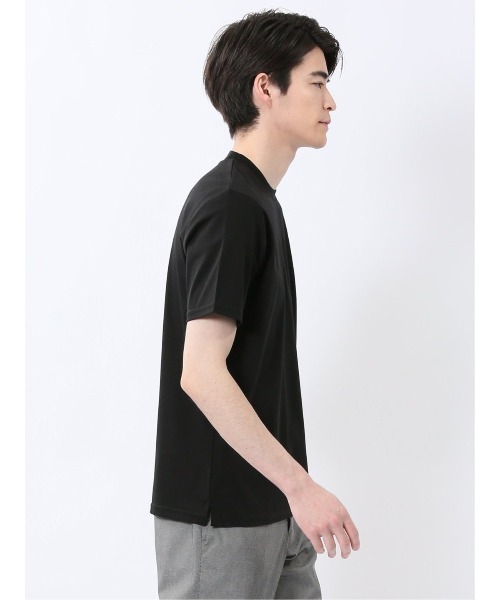 TAKA-Q(タカキュー)の「【綿100% ストレッチ】タカキュー スロープネック半袖Tシャツ(Tシャツ/カットソー・メンズ・ホワイト/ブラック・MEDIUM/LARGE/X-LARGE/S)」の15枚目の写真