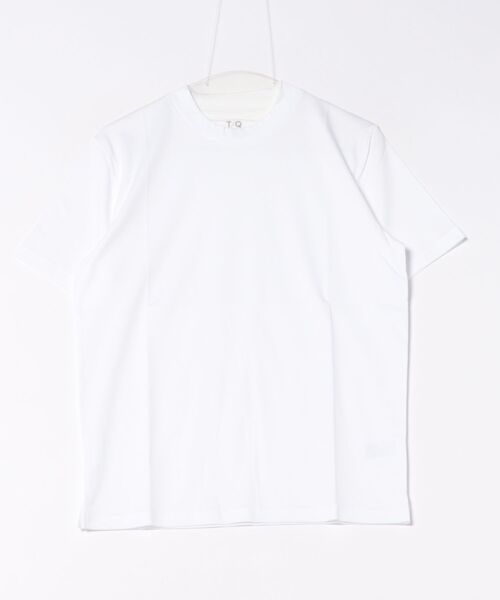 TAKA-Q(タカキュー)の「【綿100% ストレッチ】タカキュー スロープネック半袖Tシャツ(Tシャツ/カットソー・メンズ・ホワイト/ブラック・MEDIUM/LARGE/X-LARGE/S)」の17枚目の写真