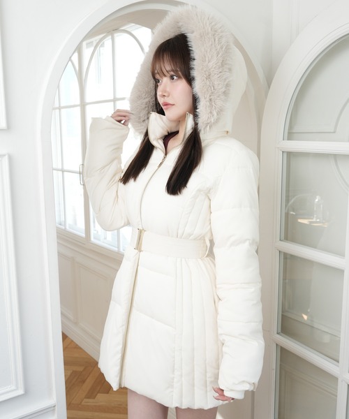 セール】シェーディングライン中綿コート（ダウンジャケット/コート