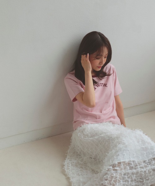 N WITH.（エヌウィズ）の「N WITH. ロゴリンガーTEE（Tシャツ/カットソー・レディース・ホワイト・FREE）」の9枚目の写真