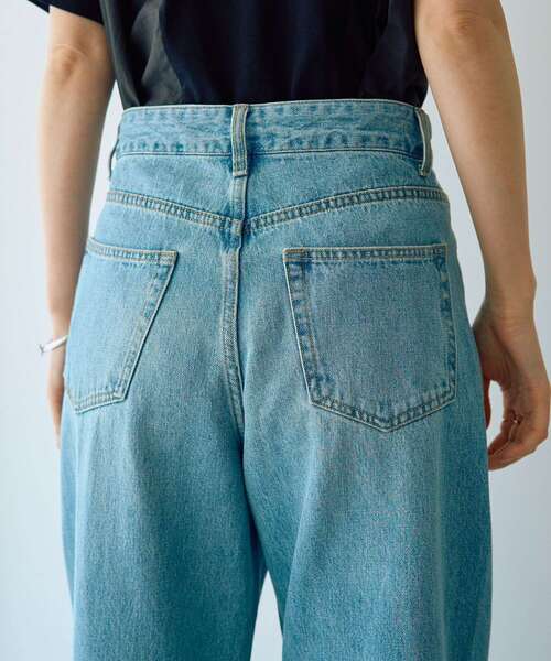 YECCA VECCA（イェッカヴェッカ）の「ルーズストレートデニムパンツ（デニムパンツ・レディース・グレー/インディゴブルー・S/M）」の15枚目の写真