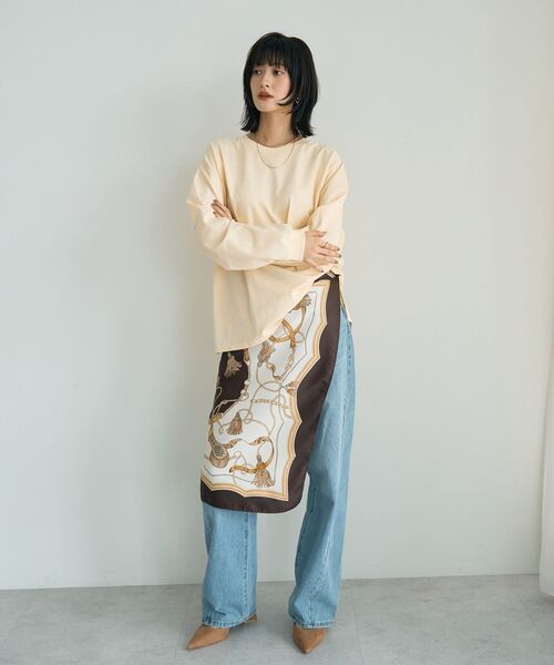 YECCA VECCA（イェッカヴェッカ）の「ルーズストレートデニムパンツ（デニムパンツ・レディース・グレー/インディゴブルー・S/M）」の18枚目の写真