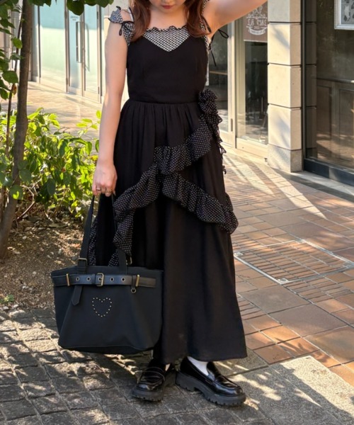 希少✨️美品♡トゥービーシック ドット フリルワンピース ベルト キャミソール付 公式】TO BE CHIC(トゥービーシック)のファッション通販 - SANYO
