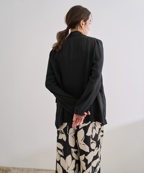 ROPE'(ロペ)の「シアージャケット/セットアップ対応(テーラードジャケット・レディース・ブラック/グレー・38/36)」の5枚目の写真