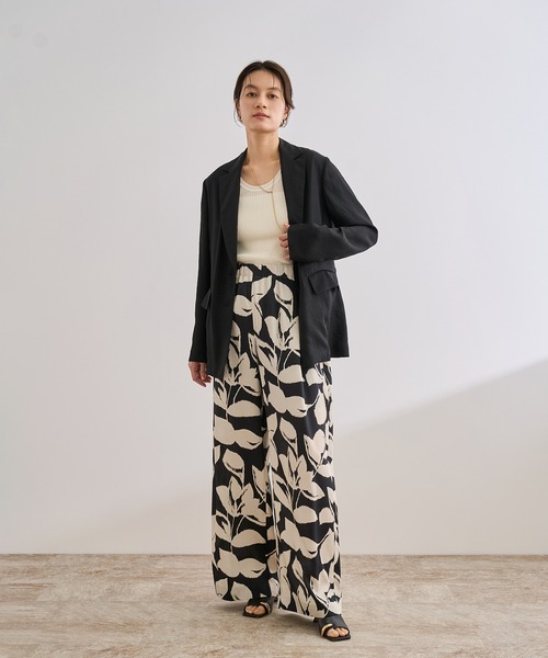 ROPE'(ロペ)の「シアージャケット/セットアップ対応(テーラードジャケット・レディース・ブラック/グレー・38/36)」の6枚目の写真