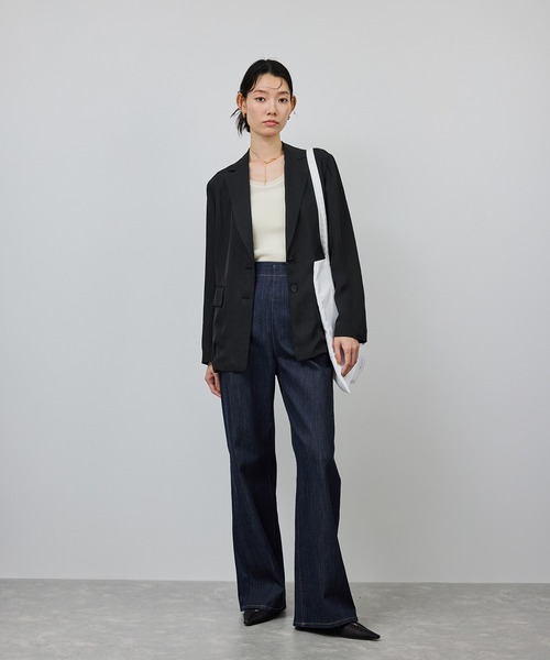 ROPE'(ロペ)の「シアージャケット/セットアップ対応(テーラードジャケット・レディース・ブラック/グレー・38/36)」の13枚目の写真