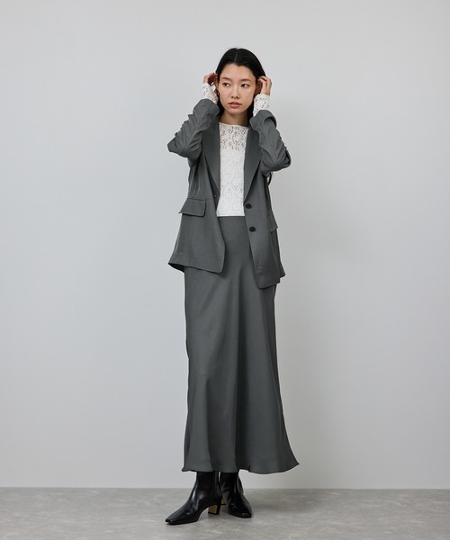 ROPE'(ロペ)の「シアージャケット/セットアップ対応(テーラードジャケット・レディース・ブラック/グレー・38/36)」の14枚目の写真