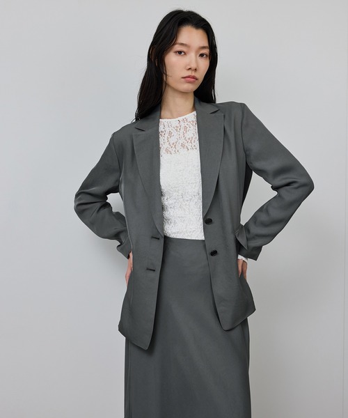 ROPE'(ロペ)の「シアージャケット/セットアップ対応(テーラードジャケット・レディース・ブラック/グレー・38/36)」の15枚目の写真