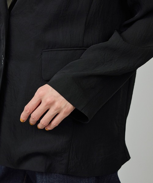 ROPE'(ロペ)の「シアージャケット/セットアップ対応(テーラードジャケット・レディース・ブラック/グレー・38/36)」の20枚目の写真