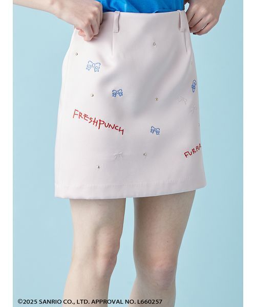 FURFUR（ファーファー）の「FRESH PUNCH 刺繍スカート（スカート・レディース・グレー/ピンク/ブラック・F）」の8枚目の写真