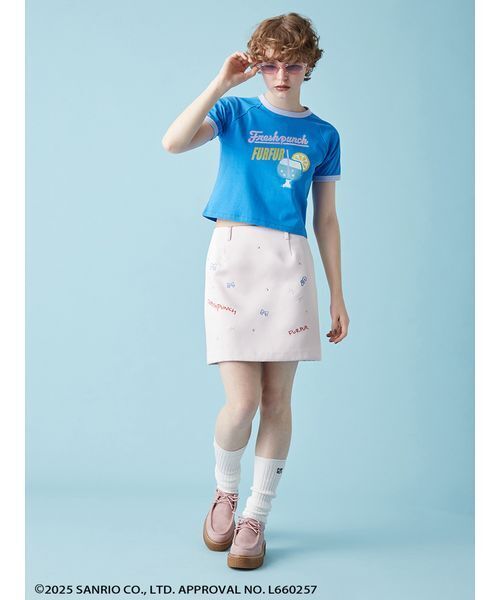 FURFUR（ファーファー）の「FRESH PUNCH 刺繍スカート（スカート・レディース・グレー/ピンク/ブラック・F）」の11枚目の写真