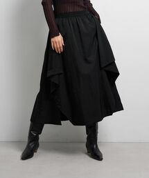 LANVIN paris バッグ柄　膝丈スカート シアープリーツフレアスカート | LANVIN en Bleu (Women