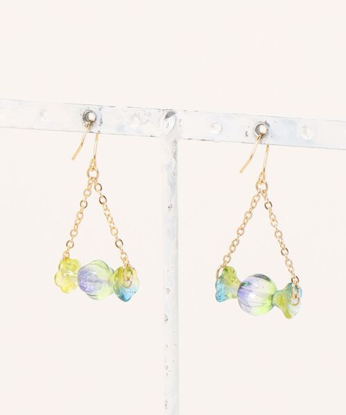 wamushroom by wamcom*】candy ribbon earring キャンディ